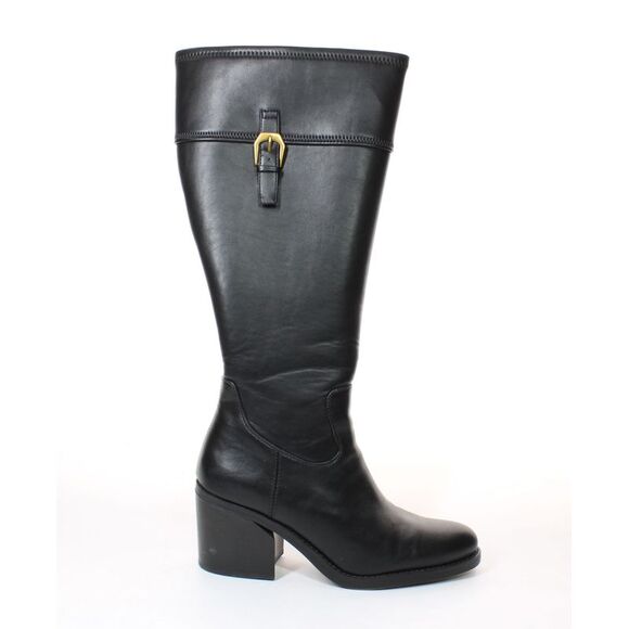 Franco Sarto Womens Adabella Black Riding Boots Size 10 Medium - Picture 1 of 4